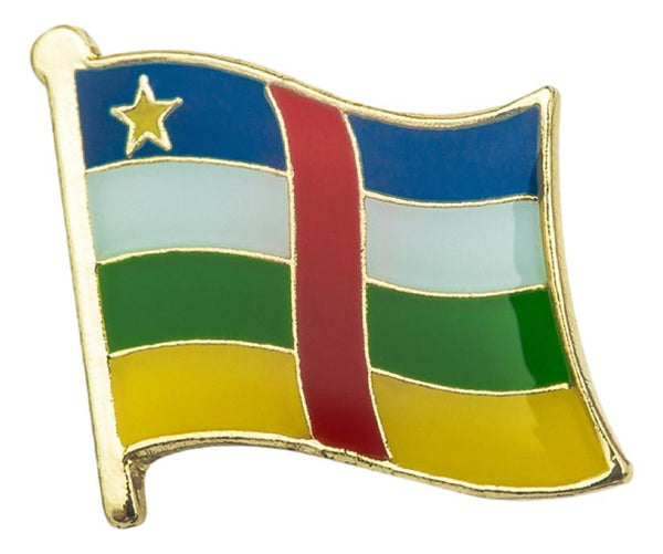 Central African Republic Flag Lapel Pin - 3/4" x 5/8"