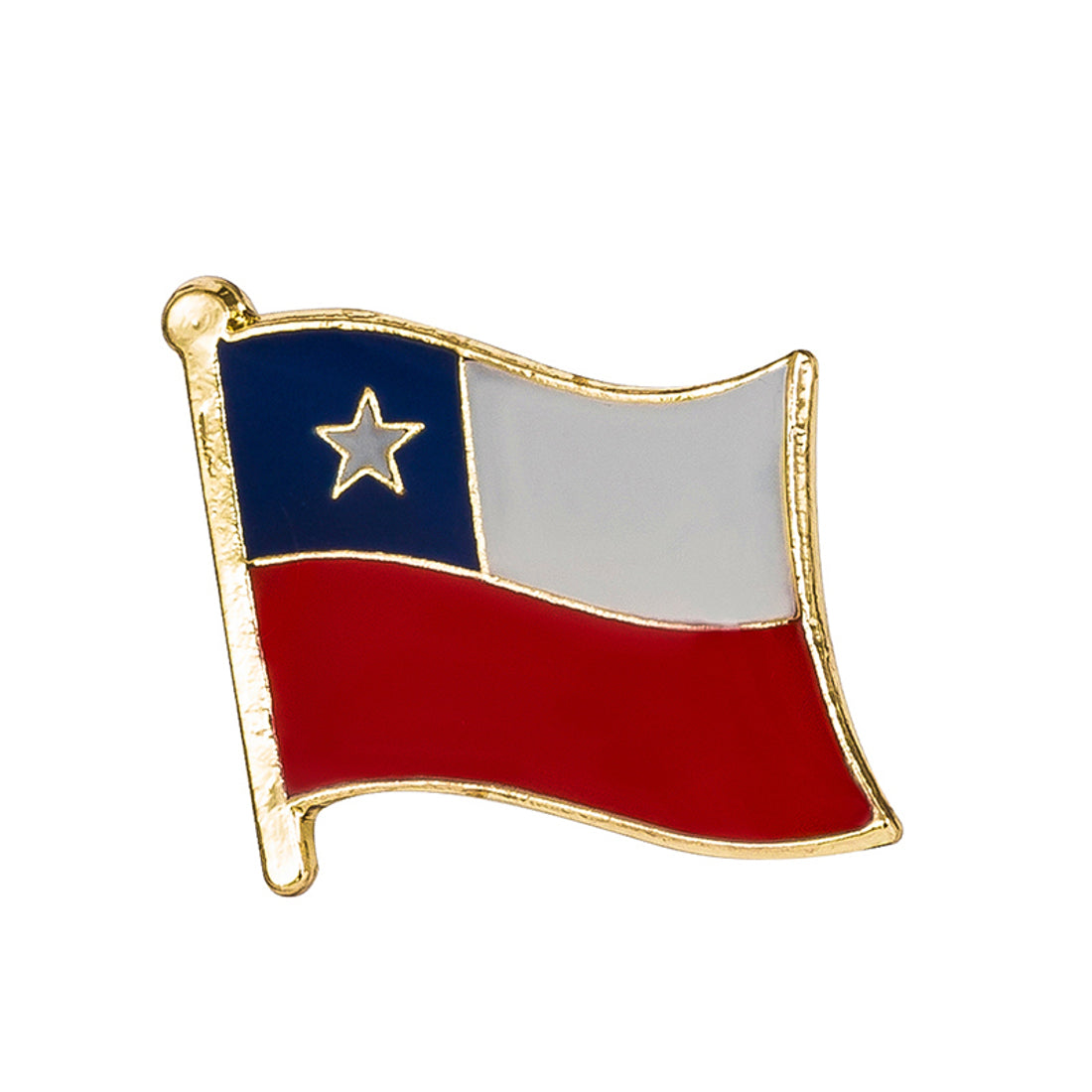 Chile Flag Lapel Pin - 3/4" x 5/8"
