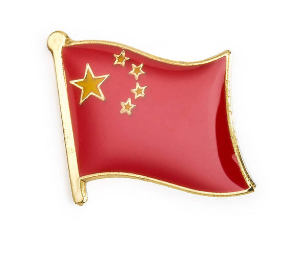 China Flag Lapel Pin - 3/4" x 5/8"