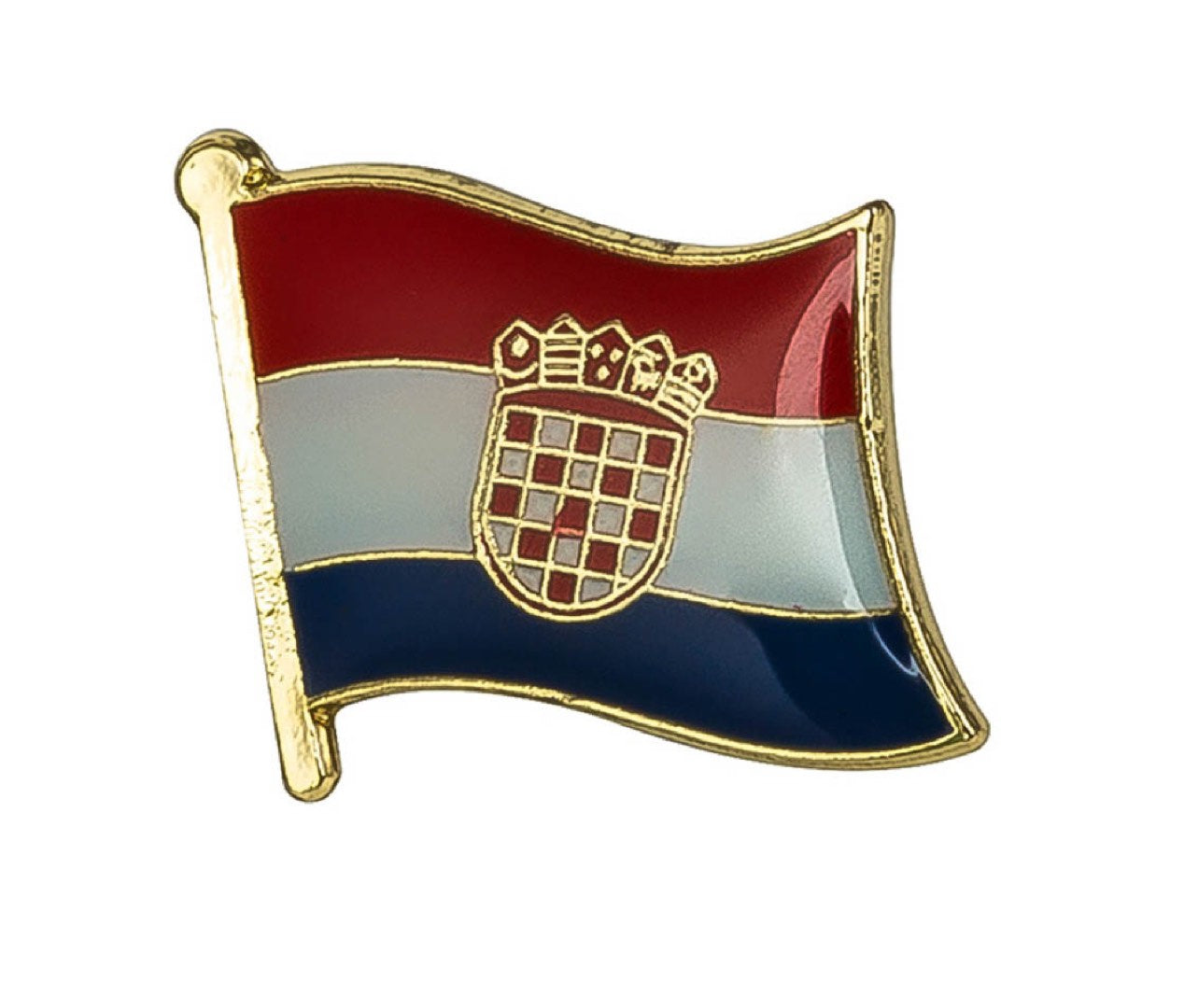 Croatia Flag Lapel Pin - 3/4" x 5/8"