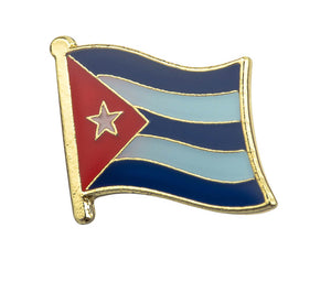 Cuba Flag Lapel Pin - 3/4" x 5/8"