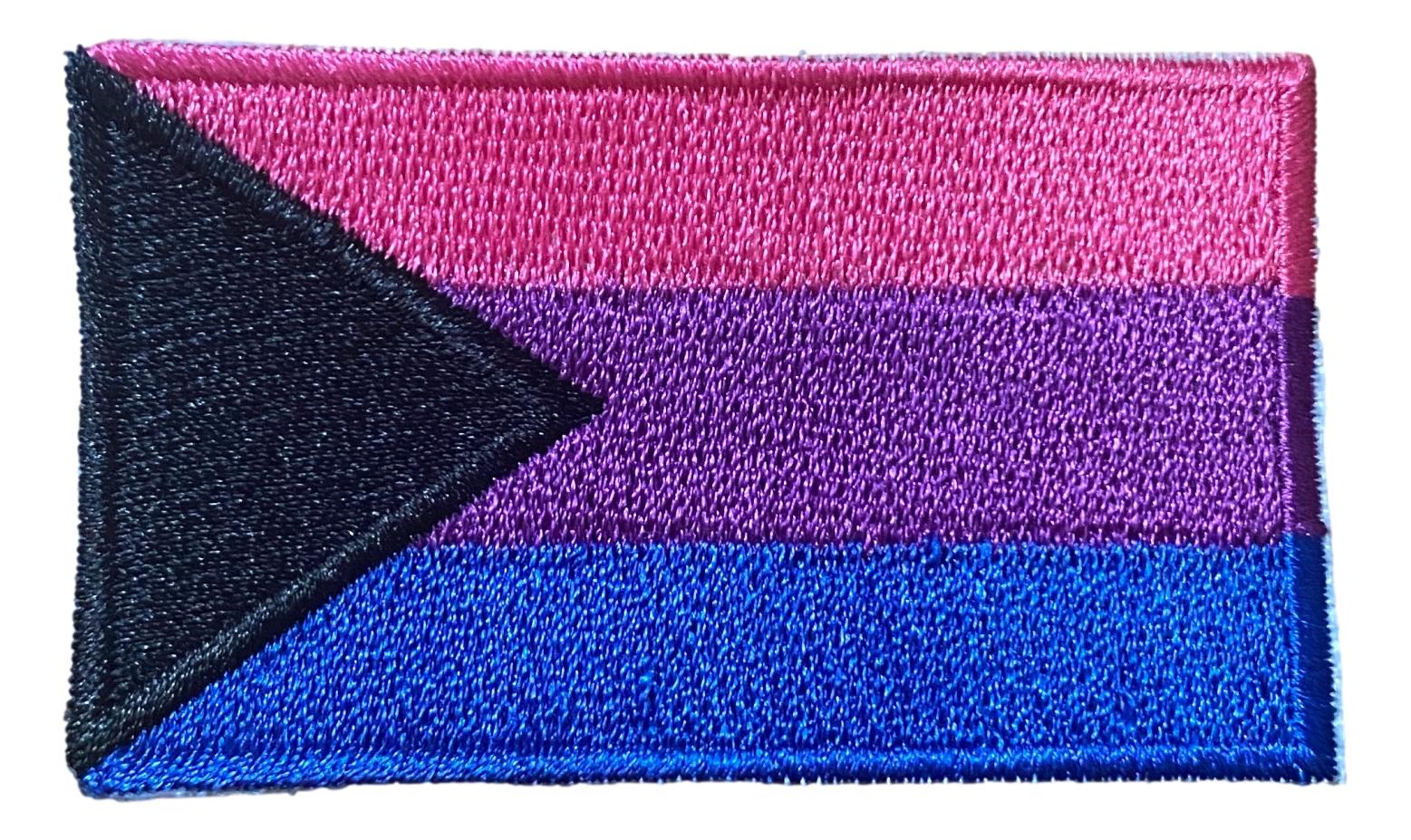 DemiBisexual Flag Iron On Patch 2.5