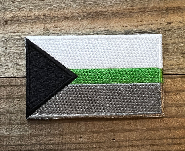 Demiromantic Flag Iron On Patch 2.5" x 1.5"