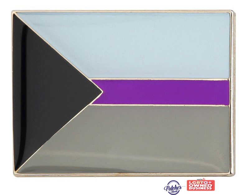 Demisexual Flag Lapel Pin 1