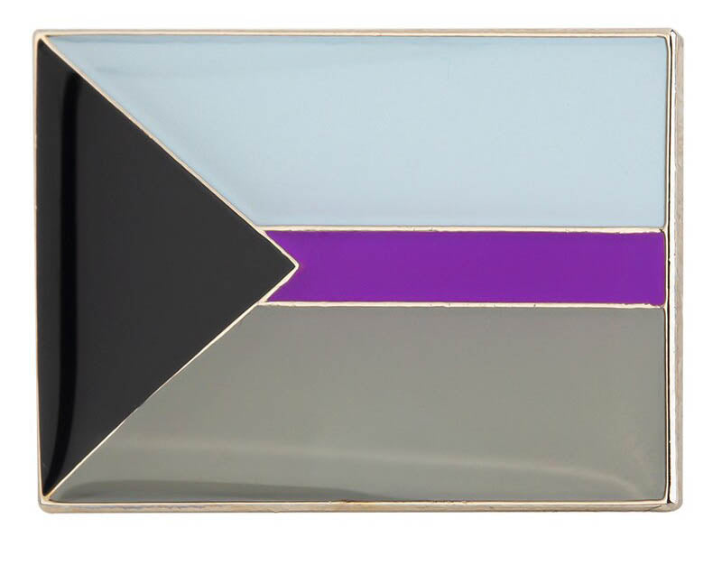 Demisexual Flag Lapel Pin 1