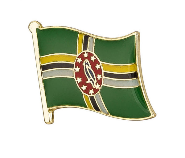 Dominica Flag Lapel Pin - 3/4" x 5/8"