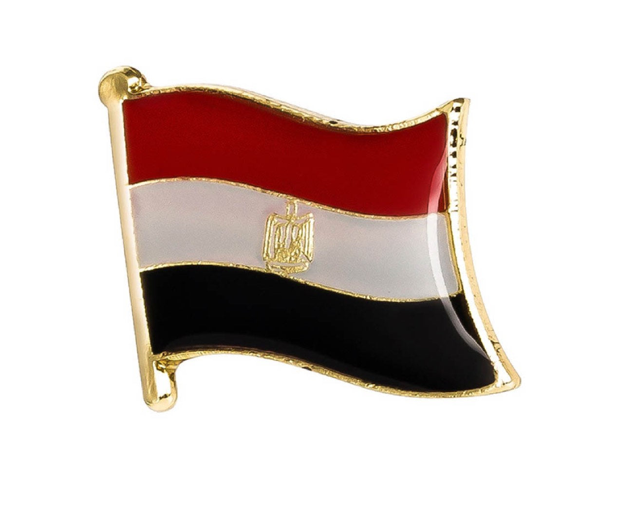 Egypt Flag Lapel Pin - 3/4" x 5/8"