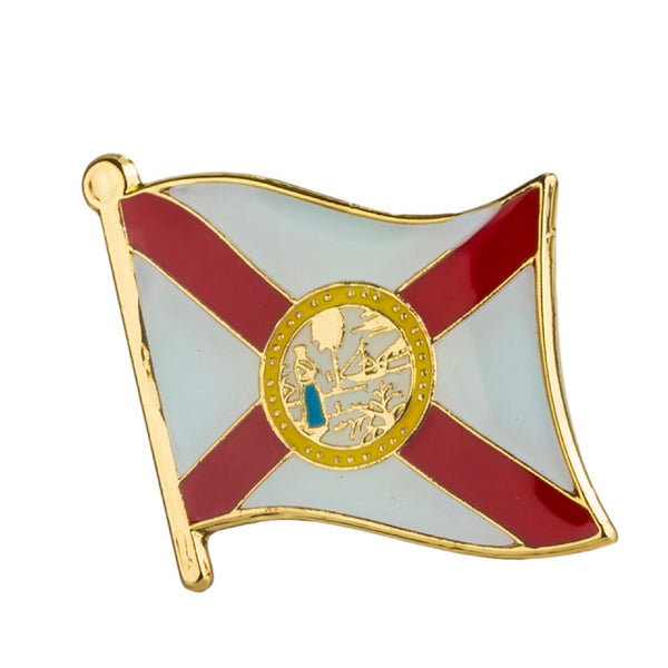 Florida Flag Lapel Pin 3/4" x 5/8"