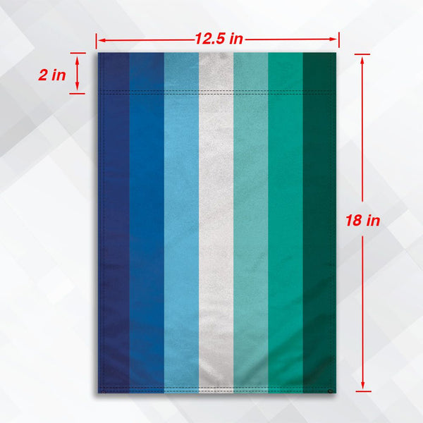 Gay Male 12" x 18" (inches) Garden Flag - Pole sold separately!
