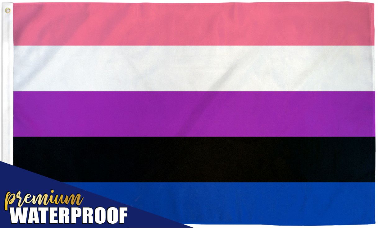GenderFluid Waterproof Flag 3x5ft Poly