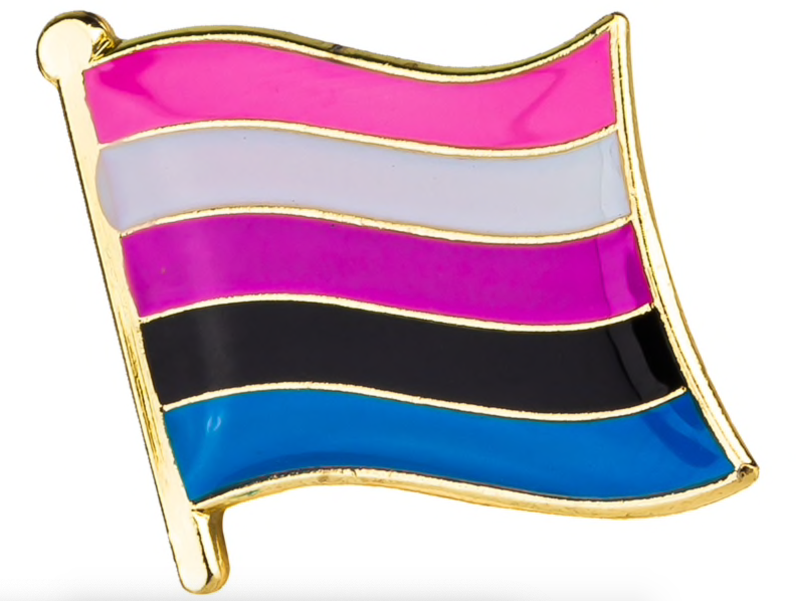 Genderfluid Flag Lapel Pin - 5/8