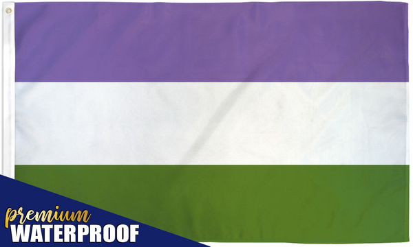 Genderqueer Waterproof Flag 3x5ft Poly