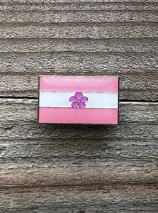 Lesbian Sapphic Flag Lapel Pin - 1" x 5/8"
