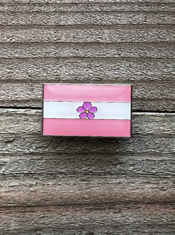 Lesbian Sapphic Flag Lapel Pin - 1" x 5/8"