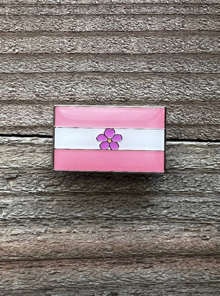 Lesbian Sapphic Flag Lapel Pin - 1" x 5/8"