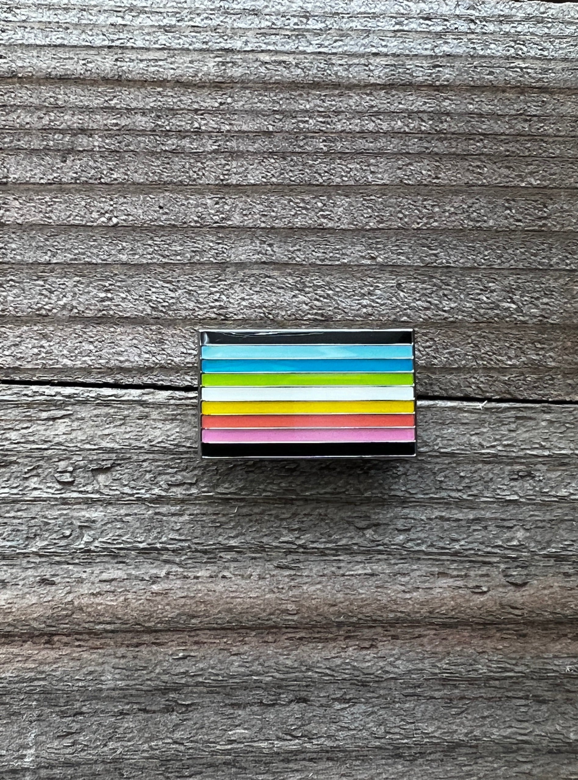 Queer Flag Lapel Pin - 1