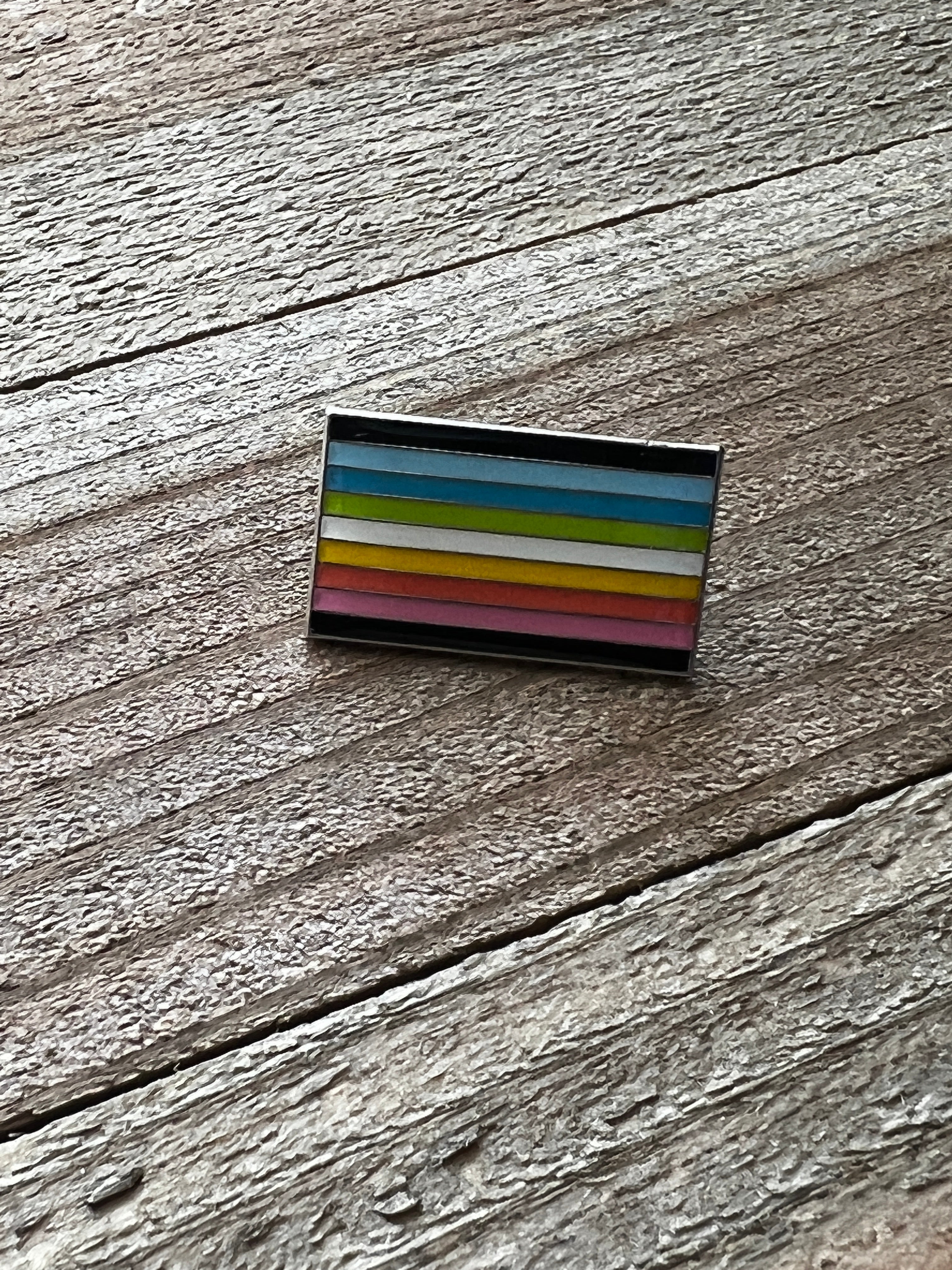 Queer Flag Lapel Pin - 1