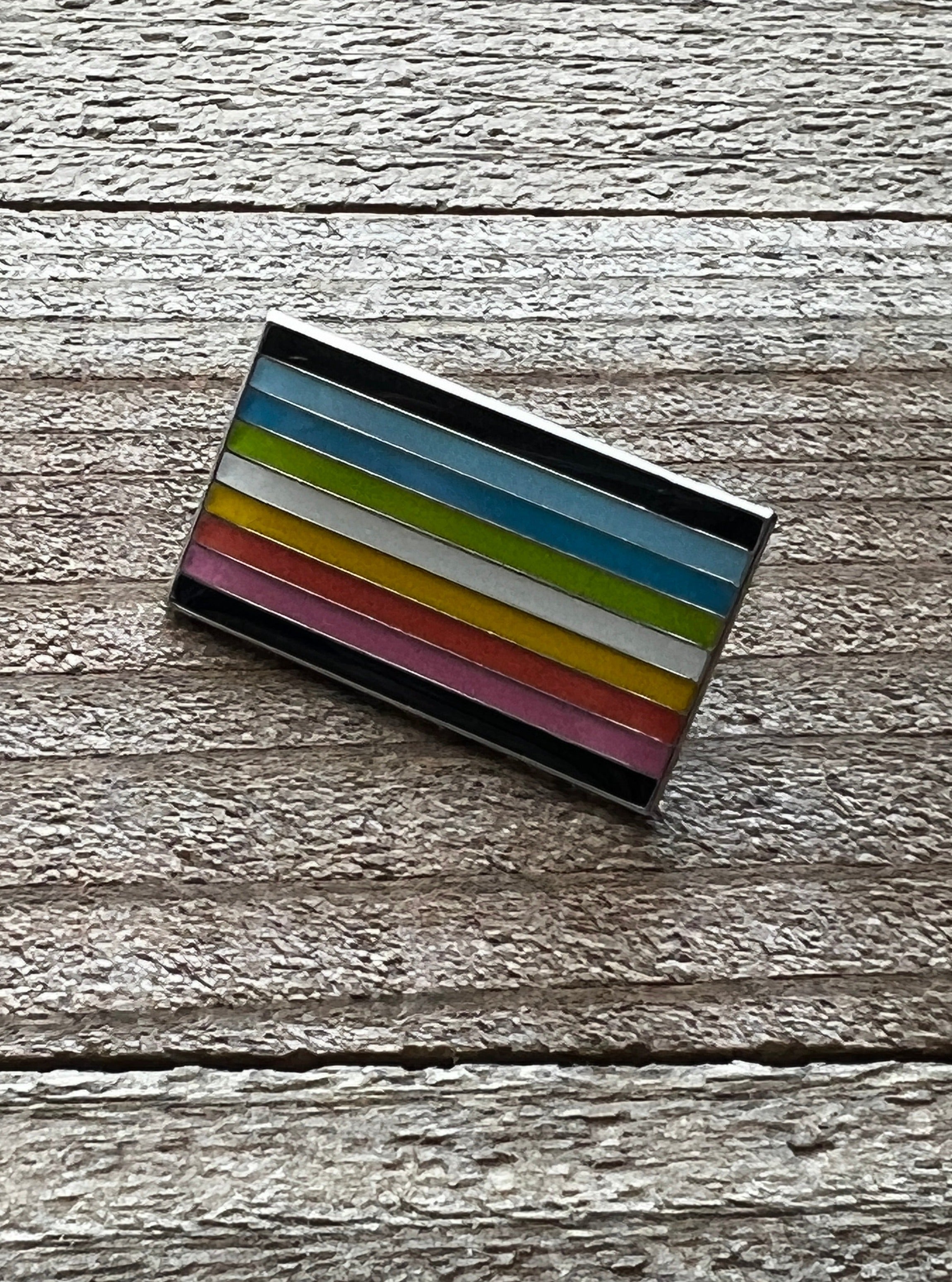 Queer Flag Lapel Pin - 1