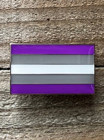 Graysexual Flag Lapel Pin - 1" x 5/8"