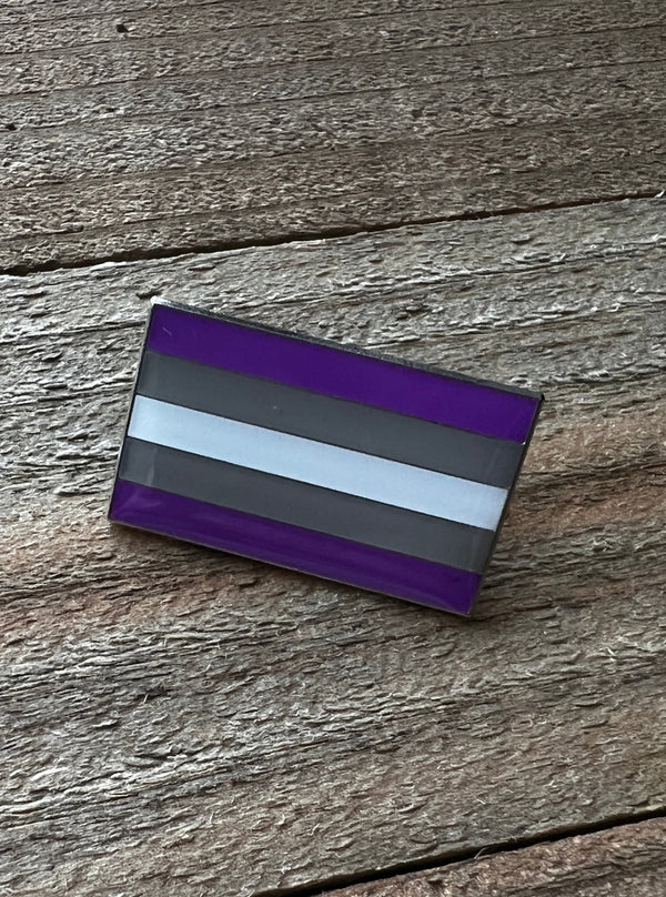 Graysexual Flag Lapel Pin - 1" x 5/8"