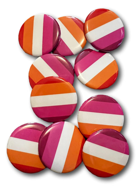 Lesbian Sunset 1.25" Pinback Buttons Choice of 1, 10 or 25