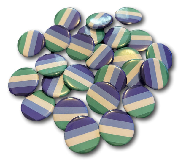 Gay Male 1.25" Pinback Buttons Choice of 1, 10 or 25
