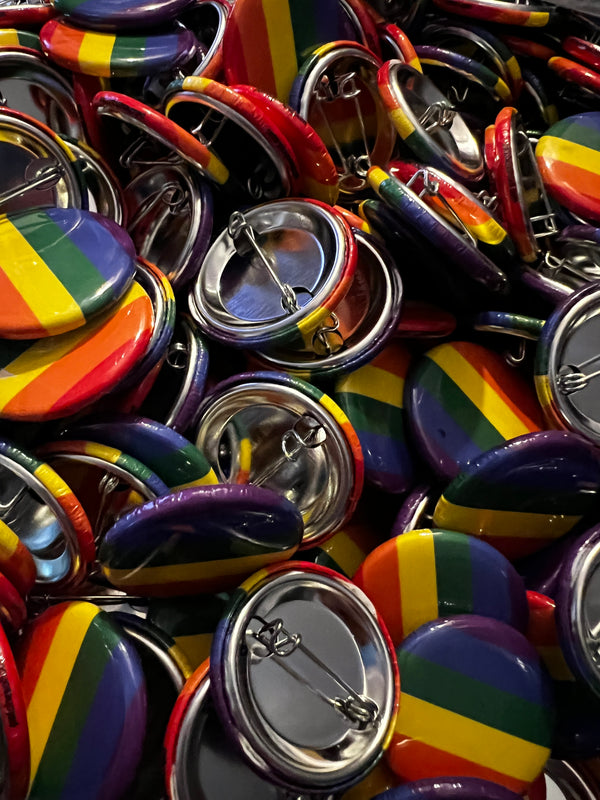 Rainbow Flag 1.25" Pinback Button