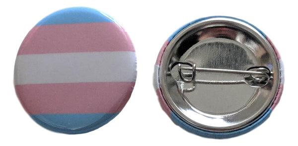 Transgender Flag 1.25" Pinback Buttons Choice of 1, 10 or 25