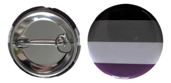 Asexual 1.25" Pinback Button Choice of 1, 10 or 25