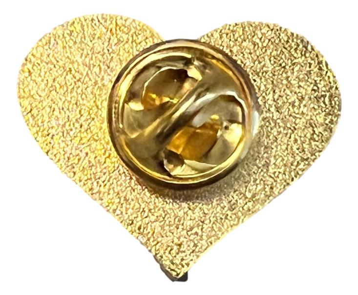 Lesbian Sunset Heart Lapel Pin 1