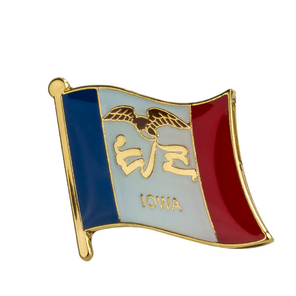 Iowa Flag Lapel Pin 5/8" x 5/8"