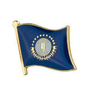 Kentucky Flag Lapel Pin 3/4" x 5/8"