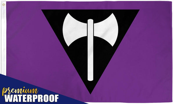 Lesbian Labrys Waterproof Flag 3x5ft Poly