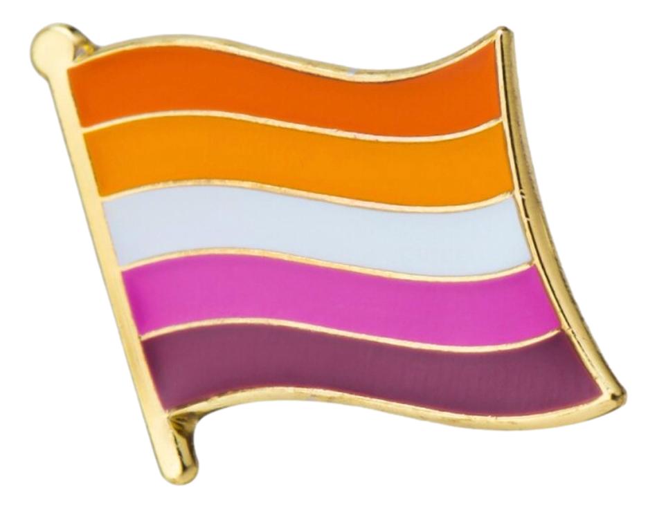 Lesbian Sunset Flag Lapel Pin 5/8