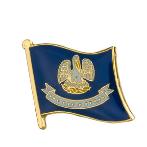 Louisiana Flag Lapel Pin 3/4" x 5/8"