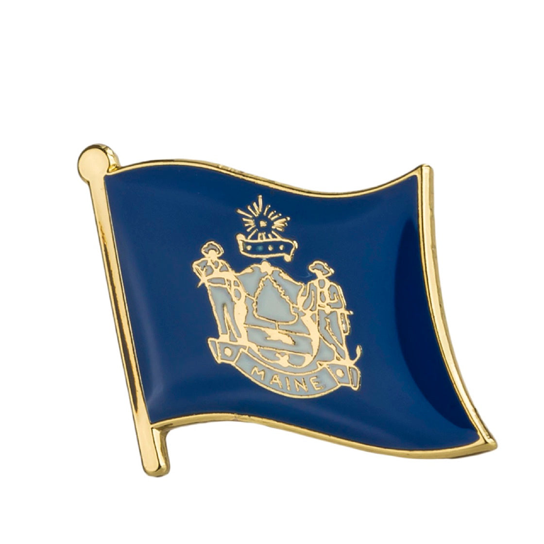 Maine Flag Lapel Pin 5/8