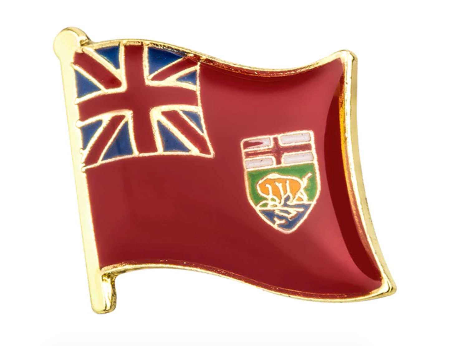 Manitoba Canada Flag Lapel Pin - 3/4" x 5/8"