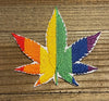 Rainbow Cannabis Patch 3" x 2-5/8"