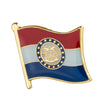 Missouri Flag Lapel Pin 5/8" x 5/8"