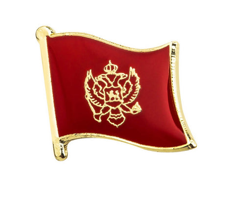 Montenegro Flag Lapel Pin - 3/4" x 5/8"