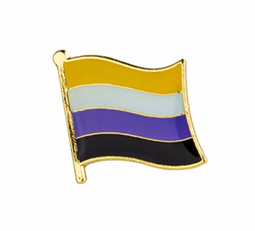 Non-Binary Flag Lapel Pin - 5/8