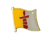 Nunavut Canada Flag Lapel Pin - 5/8