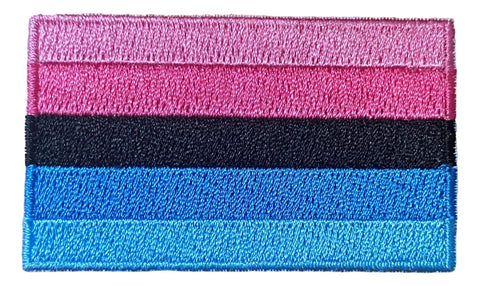 Omnisexual Flag Iron On Patch 2.5" x 1.5"