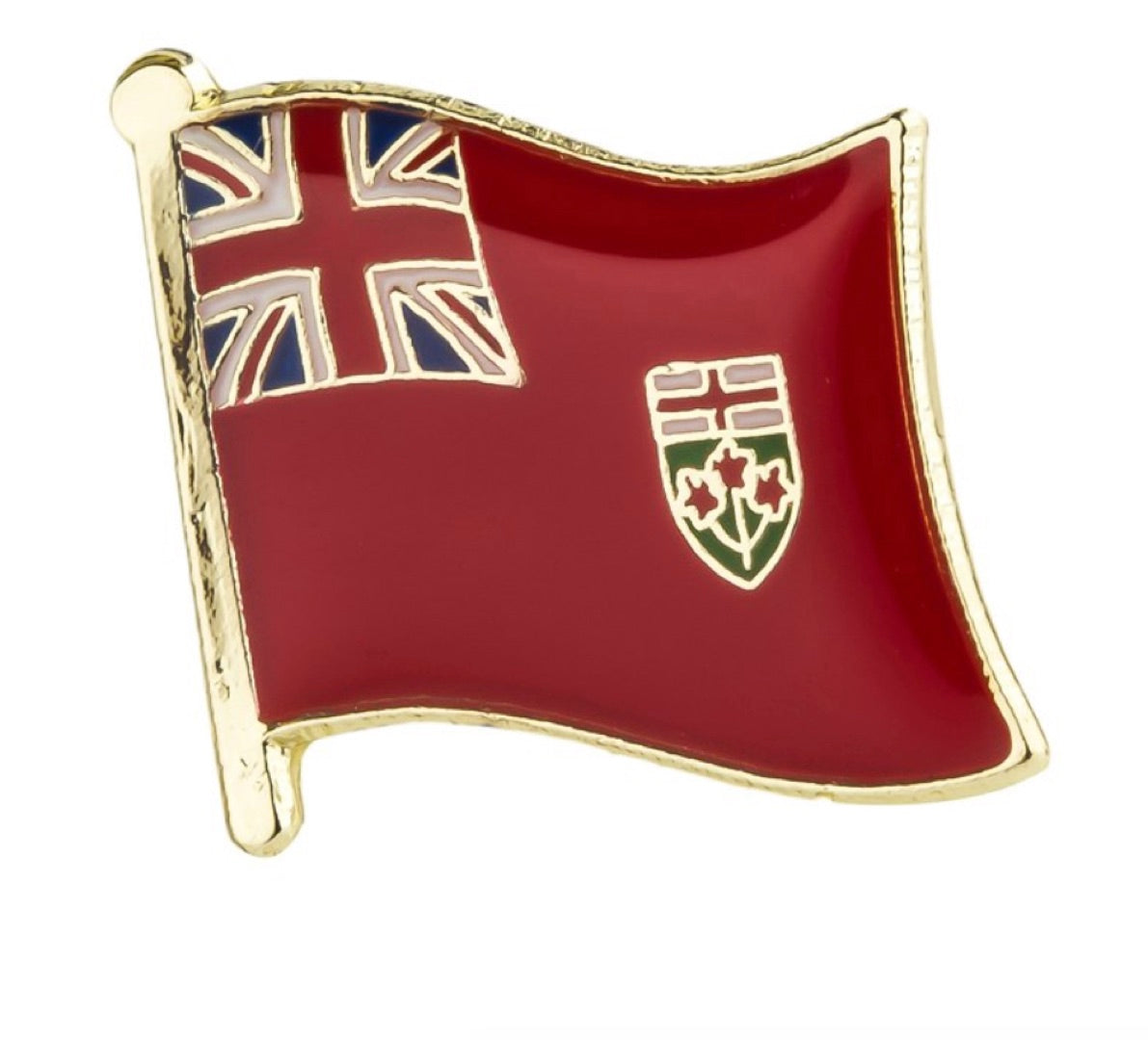 Ontario Canada Flag Lapel Pin - 3/4" x 5/8"