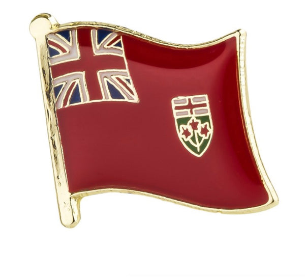 Ontario Canada Flag Lapel Pin - 5/8" x 5/8"