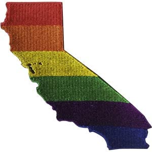 California Rainbow Pride Patch 2.68" x 2.73"