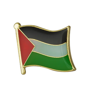 Palestine Flag Lapel Pin - 3/4" x 5/8"