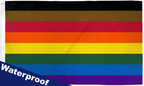Philly Rainbow 2' x 3' Wall Flag Poly