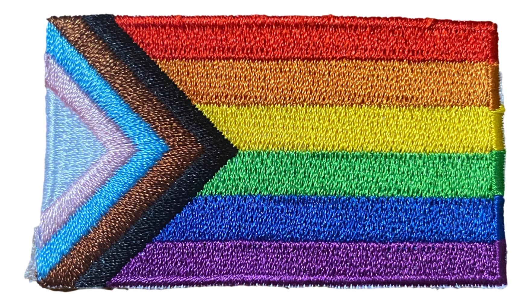 Progress Pride Flag Iron On Patch 2.5