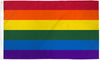 Rainbow 2' x 3' Wall Flag Poly